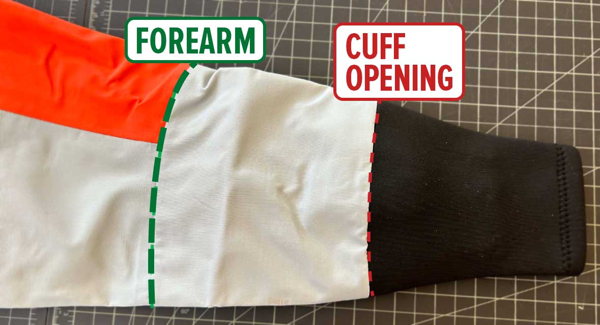 Reference image of size irregular dry wear sleeve.